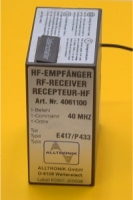 Sender TypAlltronik-Empfänger E4061100 -E417/P433- 40 MHz (12-24V) Fabrikat Alltronik